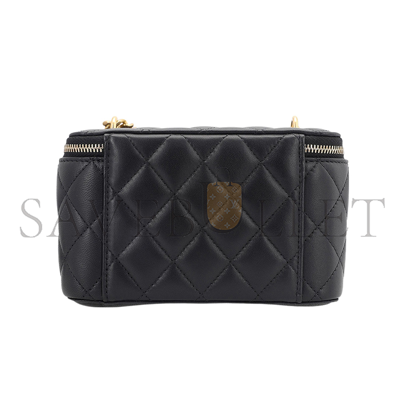 Ch**el 23s camellia vanity case with chain ap3301 (16*9*8cm)